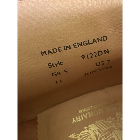 Rare🔥Unisex Mark McNairy Made in England Denim Chukka Boots US 7 UK 5 Red sole - Picture 10 of 10